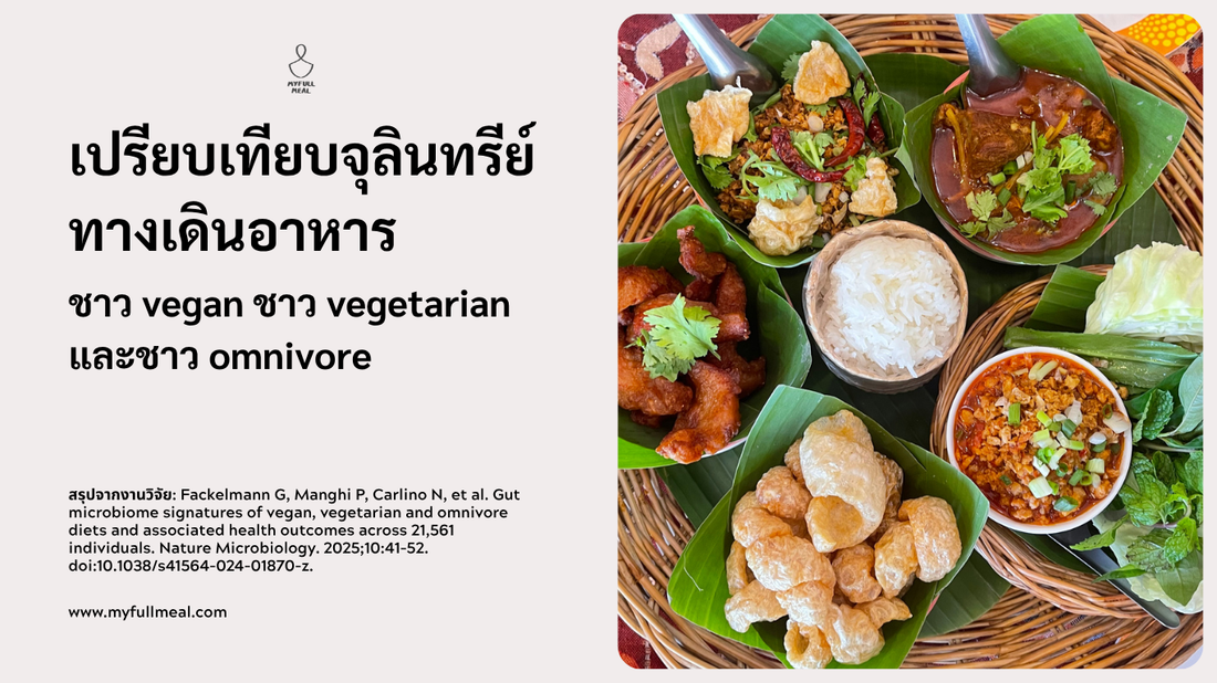 เปรียบเทียบจุลินทรีย์ในลำไส้ของชาวมังสวิรัติ ชาววีแกน และผู้ที่กินทั้งพืชและสัตว์